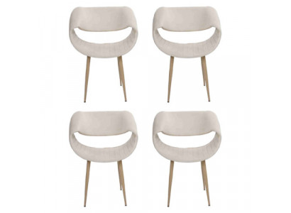 Modern 4x Stühle Polsterstuhl Luxus Sessel Lehnstuhl Esszimmer Wohnzimmer Neu