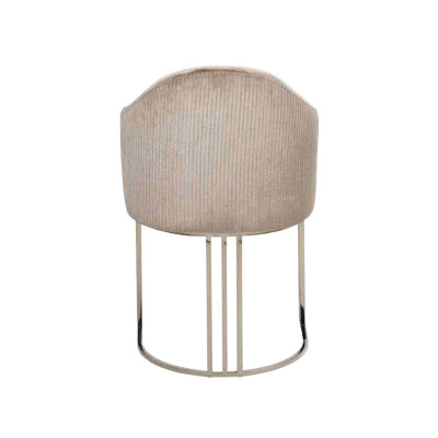 Luxus Esszimmerstuhl 6x Stühle Textildesign Metall zeitgenössische Stuhlmöbel