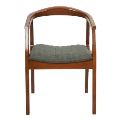 Stuhl Braun Design Wohnzimmer Esszimmer Holz Stühle Polster mit Armlehne