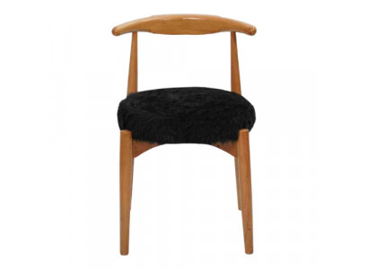 Luxus Esszimmer Holz Stuhl Braun Ohne Armlehne Design gepolsterter Stuhl