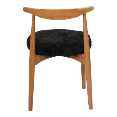 Luxus Esszimmer Holz Stuhl Braun Ohne Armlehne Design gepolsterter Stuhl