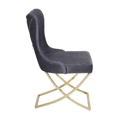 Esszimmer Stühle Luxus Sessel Stuhl Grau Lehnstuhl Wohnzimmer Möbel Neu