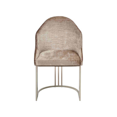 Esszimmer Stuhl 1 Sitzer Sessel Edelstahl Luxus Modern Möbel Design neu