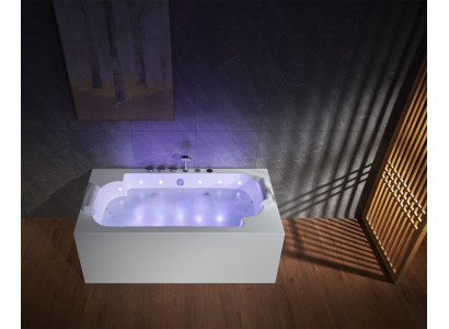 Whirlpool LED Wanne Spa Indoor Badewanne Whirlwanne Hydrotherapie