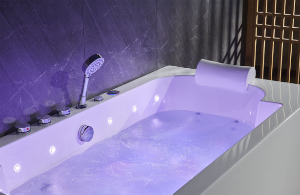 Whirlpool LED Wanne Spa Indoor Badewanne Whirlwanne Hydrotherapie