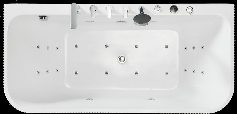 Badewanne Whirlpool Massagedüsen Led Ergonomisch Entspannung Wanne