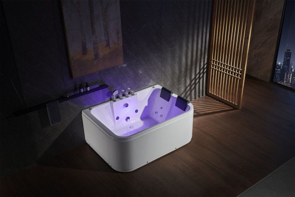 Whirlpool Massagedüsen Badewanne Doppelte Wanne Eckbadewanne Wanne 2 Personen