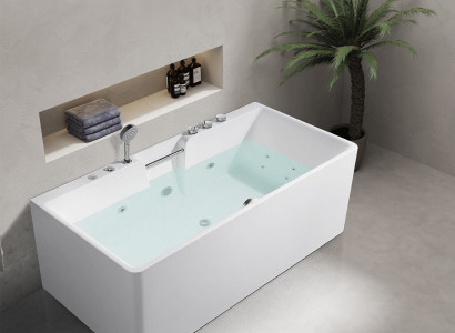 Whirlpool Badewanne Wanne Luxus Wannen Badewannen Relax mit Griff 150x80