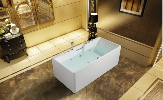 Whirlpool Badewanne Wanne Luxus Wannen Badewannen Relax mit Griff 150x80