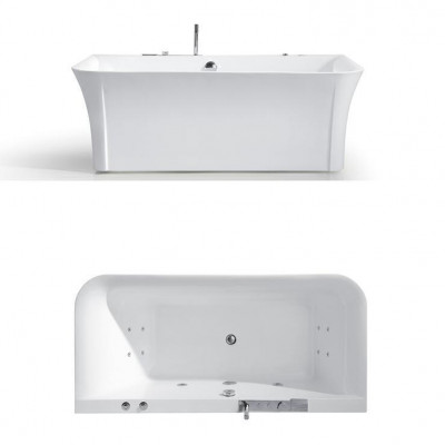 Badewanne Whirlwanne Indoor Whirlpool Home Spa Weiß Wanne