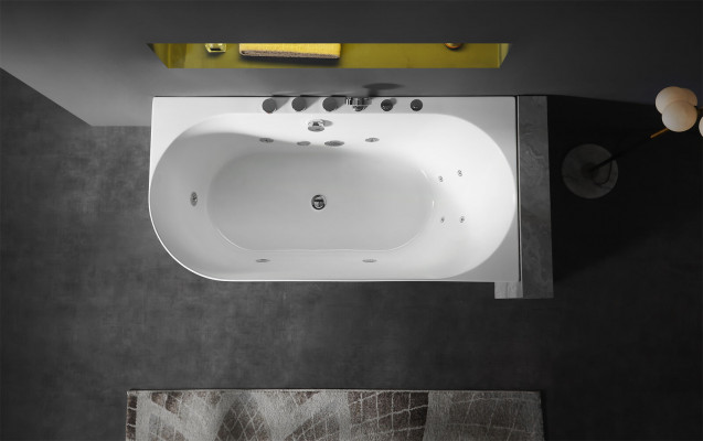 Acryl Whirlwanne Indoor Whirlpool Badewanne Home Spa Weiß