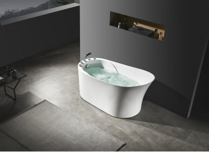 Whirlpool Oval Wanne Home Spa Indoor Badewanne Whirlwanne