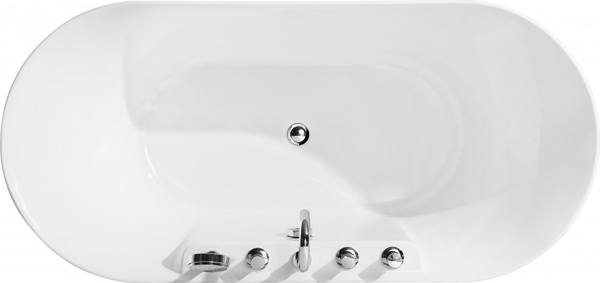Standbadewanne Badezimmer Acryl Badewanne Wanne Weiß Zeitgenössisch