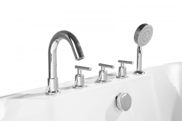 Standbadewanne Oval Badezimmer Acryl Badewanne Wanne Freistehende Weiß
