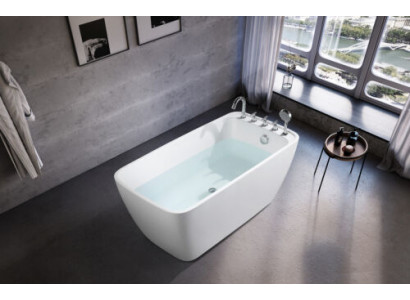 Wanne Badezimmer Acryl Badewanne Weiß Standbadewanne Zeitgenössisch