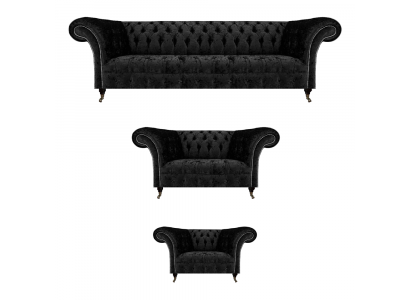 Chesterfield Sofagarnitur 3tlg Komplett Wohnzimmer Sofas Couch Neu Set