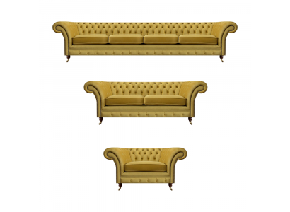 Polstermöbel Sofagarnitur Luxus Einrichtung Chesterfield Wohnzimmer Komplett