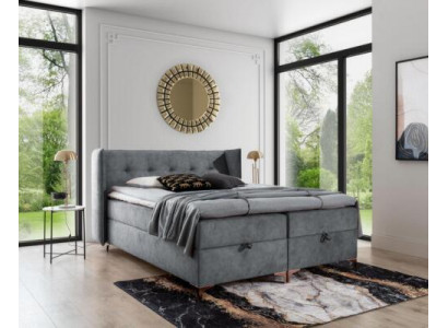 Boxspringbett 160x200cm Polstermöbel Luxus Bett Schlafzimmer Stil Modern