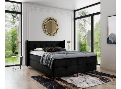 Schlafzimmer Designer Möbel Doppelbett Holz Polstermöbel Luxus Boxspringbett