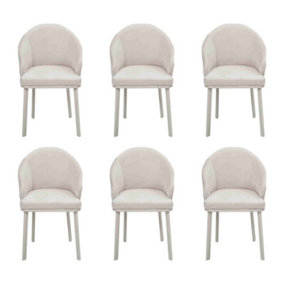 Esszimmerstuhl Weiß 6x Stühle Esszimmer Modern Stuhle Holz Design neu