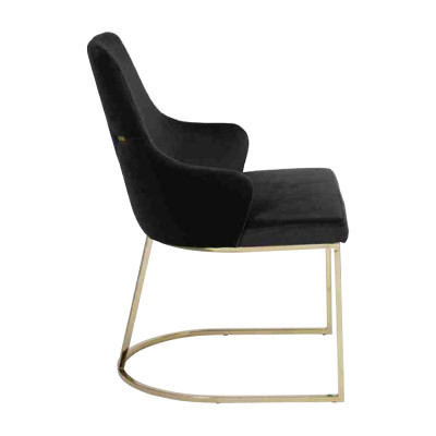 Schwarze Edelstahl Stühle 2x Esszimmerstühle Luxus Sitz Möbel 2-er Set