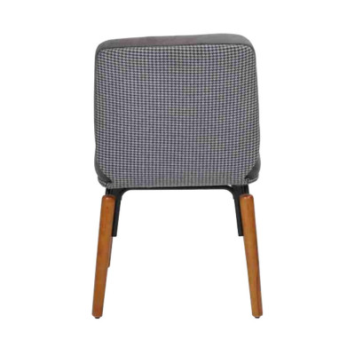 Grauer Esszimmer Stuhl Moderner Holzstuhl Designer Polster Sitz Möbel