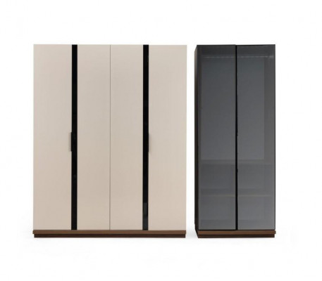 Komplette Doppelbett Bett Nachttische Schrank Beige 6tlg Schlafzimmer