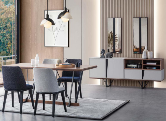 Luxus Anrichte Sideboard Schrank Kommode Holzschrank Holz Weiß