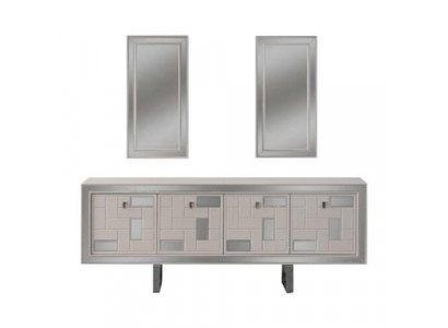 Weiß Anrichte Sideboard Schrank Kommode Holzschrank Holz Esszimmer
