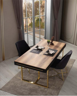 Holztisch Esszimmertisch Esstisch Tisch Esszimmer Essecke Holz Braun