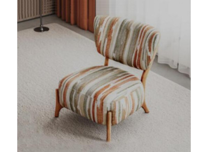 Textil Sessel 1 Sitzer Sofa Polster Mehrfarbig Sessel Luxus Modern neu