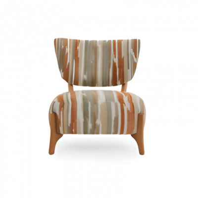 Textil Sessel 1 Sitzer Sofa Polster Mehrfarbig Sessel Luxus Modern neu