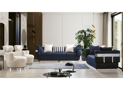 Sofagarnitur Couch Set Polster Möbel 3+3+1+1 Sitz Garnitur Couchen Sofa