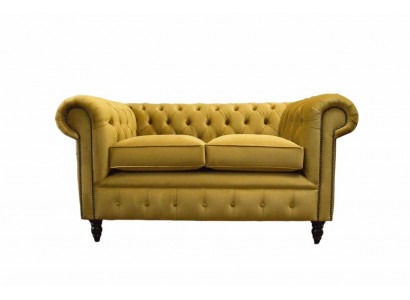 Sofa Polster Sofas Neu Sofa 2 Sitzer Design Chesterfield Stoff Couch
