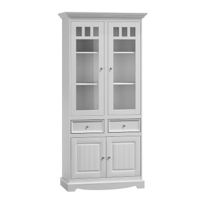 Landhaus Schrank Vitrine Kommoden XL Regal Loft Vitrine Kommodenschrank Möbel