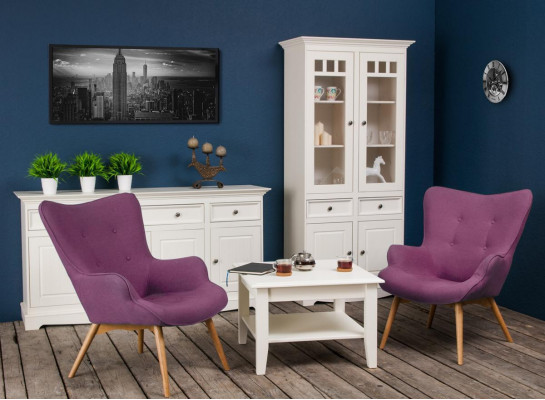 Landhaus Schrank Vitrine Kommoden XL Regal Loft Vitrine Kommodenschrank Möbel