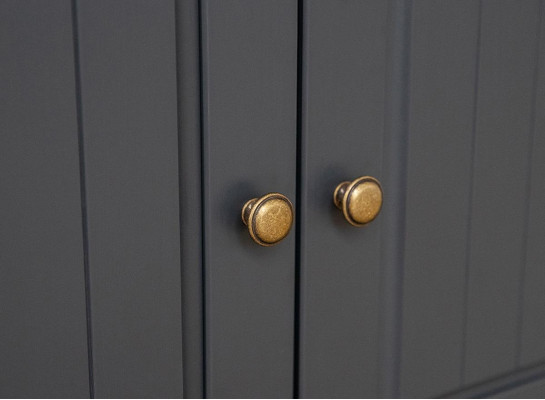 Wohnwand Holz Kommode + RTV Sideboard Italienische Landhaus Möbel 3tlg. Set Neu