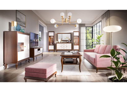 Wohnzimmer Set Vitrine Kommode Spiegel Wohnwände Kommoden Design