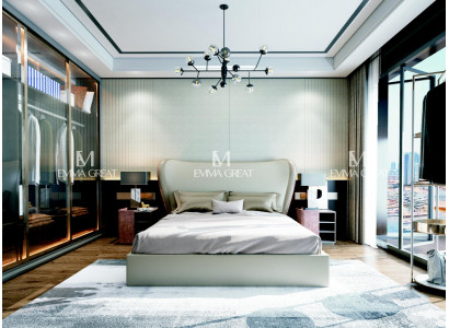 Bett Polster Design Luxus Doppel Betten Ehe Schlaf Zimmer Leder Hotel Bett