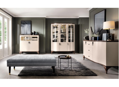 Klassische Schränke Vitrine Vitrinen Holz Edler Luxus Glas Schrank Holz