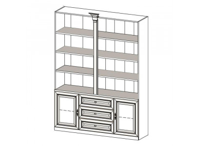 Klassische Schränke Schrank Schrankwand Vitrine Vitrinenschrank Holz