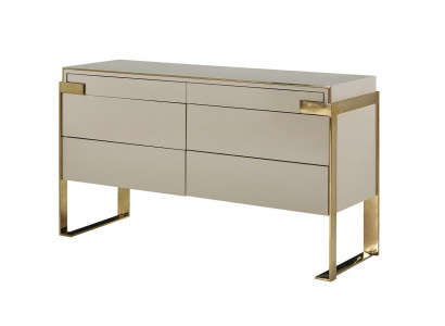 Design Kommode Sideboard Luxus Schrank Edelstahl Kommoden lowbaord Möbel Holz