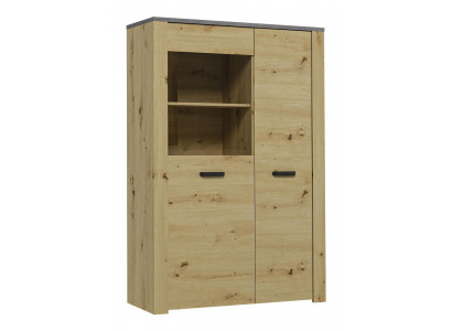 Vitrine Design Wohnzimmer Schrank Bar Anrichte Landhaus Vitrinen Holz Schränke