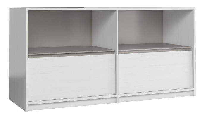 Kommode Schrank in verschiedenen Farben 2 Schubladen Anrichte Highboard Kommoden