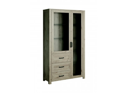 Holz Schrank System Regale Wohnzimmer Glasschrank Vitrine Vitrinen Schrank Regal