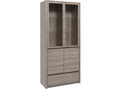 Esszimmer Holz Wohnzimmer Möbel Vitrine Kommode Vitrinen Glasschrank Schränke