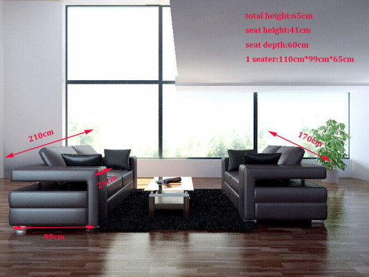 Sofagarnitur 32 Sitzer Sofa Sitz Couch Polster Garnitur Moderne Couchen