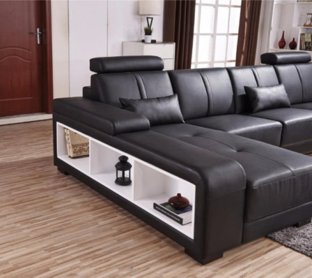 XXL BIG Wohnlandschaft U Form Ecksofa Sofa Couch Polster Deko Garnitur