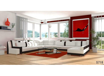 Garnitur U Form Sofa Couch Polster Garnitur Wohnlandschaft Design