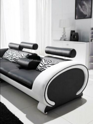 Ecksofa Ledersofa Wohnlandschaft L Form Deko Sofa Couch Polster Sitz Ecke